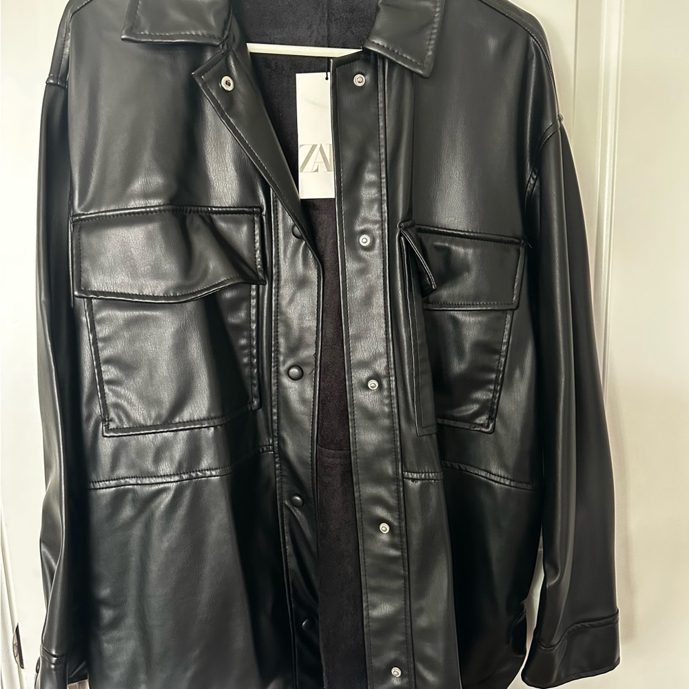 Zara Faux Leather Jacket
